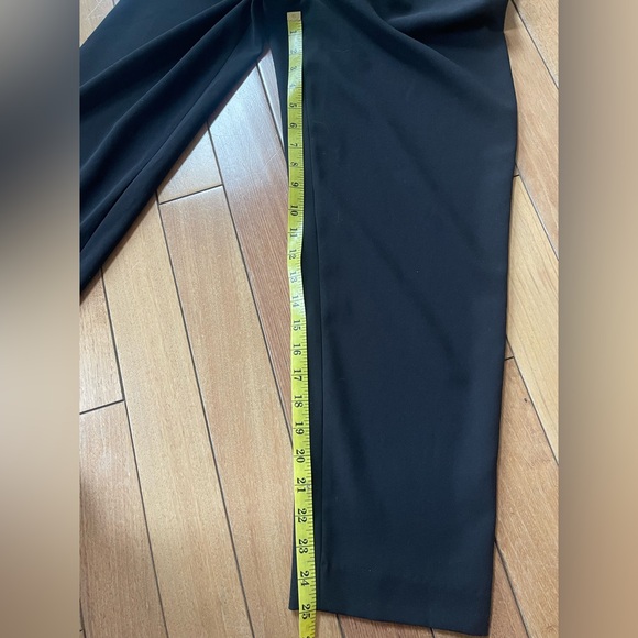 Alice + Olivia Jeri Black Neon Green Piped Jumpsuit | Sleeveless V-Neck Size 2 - Picture 11 of 13